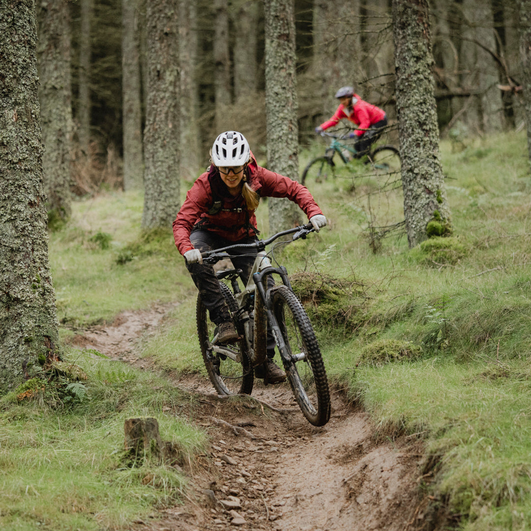 How blooded to ride berms on a mountain bike